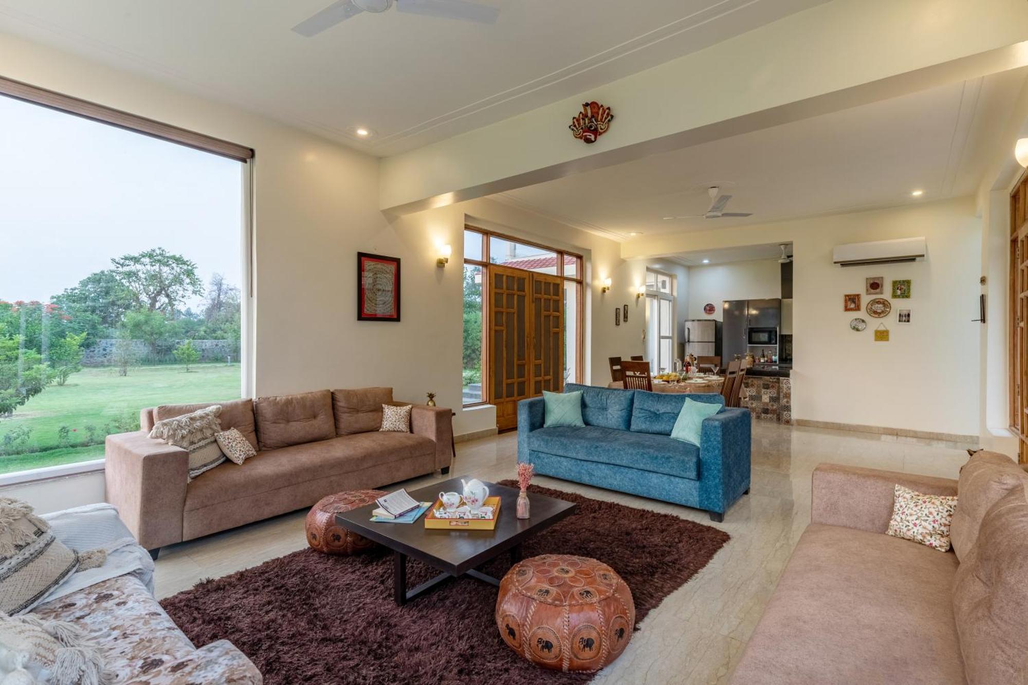 Alaya Stays Raga 2Bhk Farmstay With An Entertainment Lounge Sohna エクステリア 写真