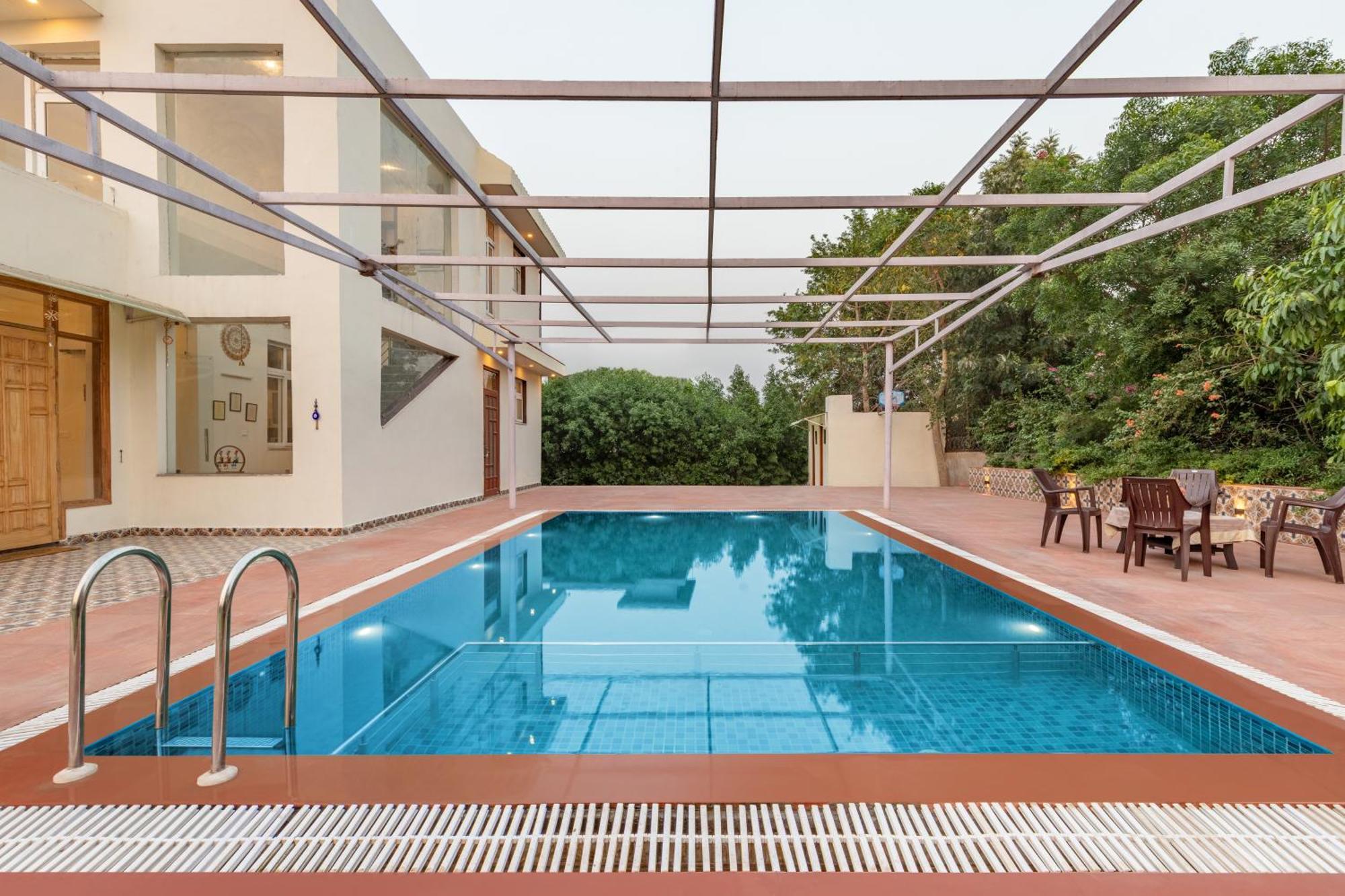 Alaya Stays Raga 2Bhk Farmstay With An Entertainment Lounge Sohna エクステリア 写真
